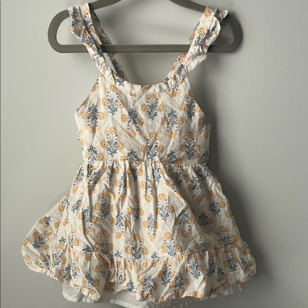 Rachel Zoe Floral Kids Dress - White, Yellow, Blue